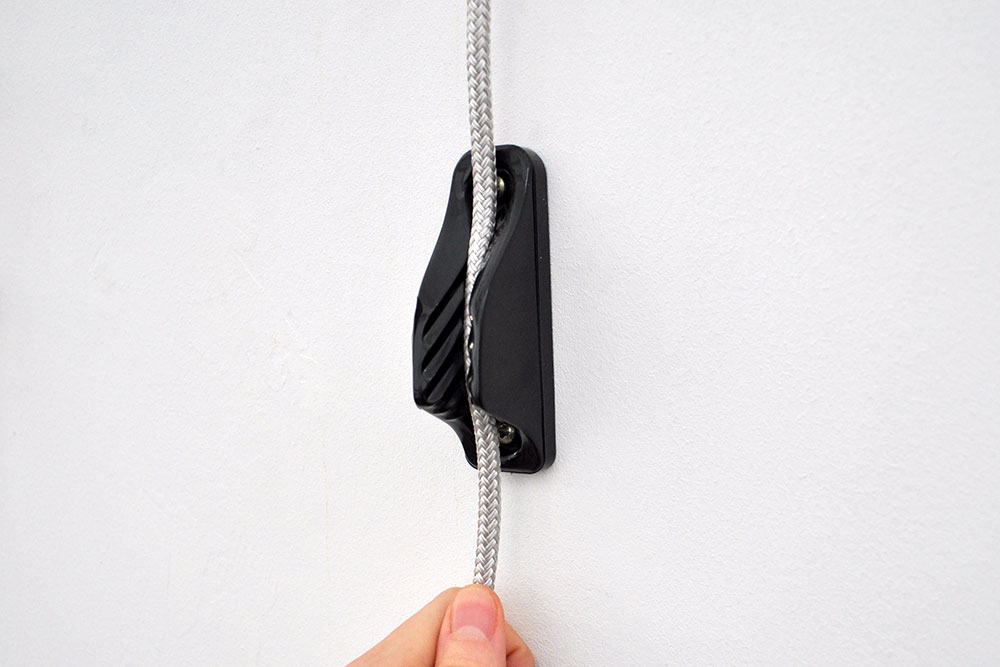 Klemme für Seile von 6 - 12 mm Ø - Schwarz