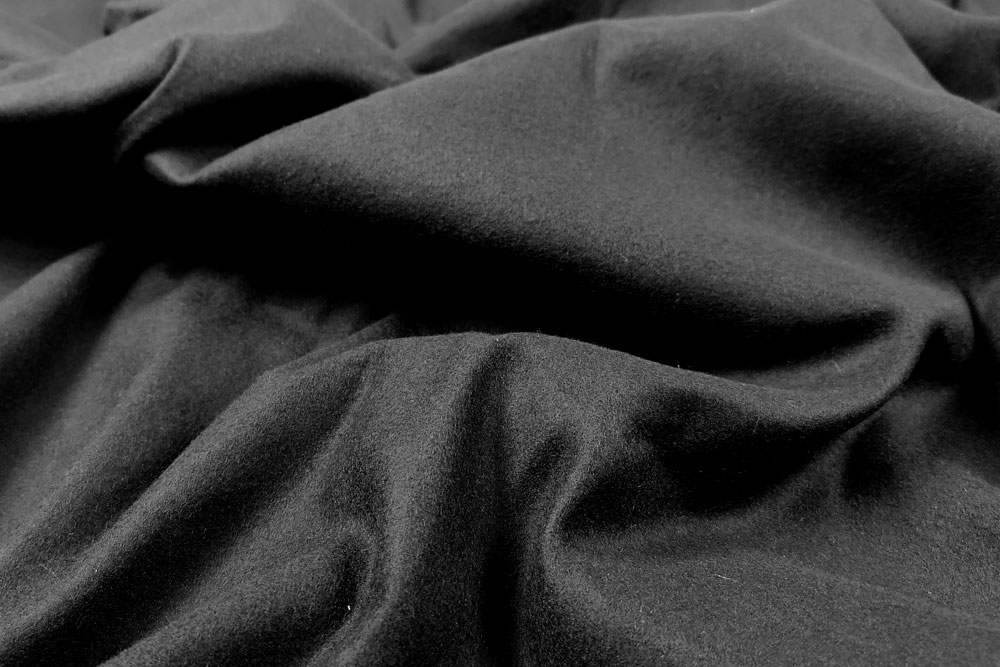 Thermo-Molton - schwer entflammbar - 300 cm - Schwarz