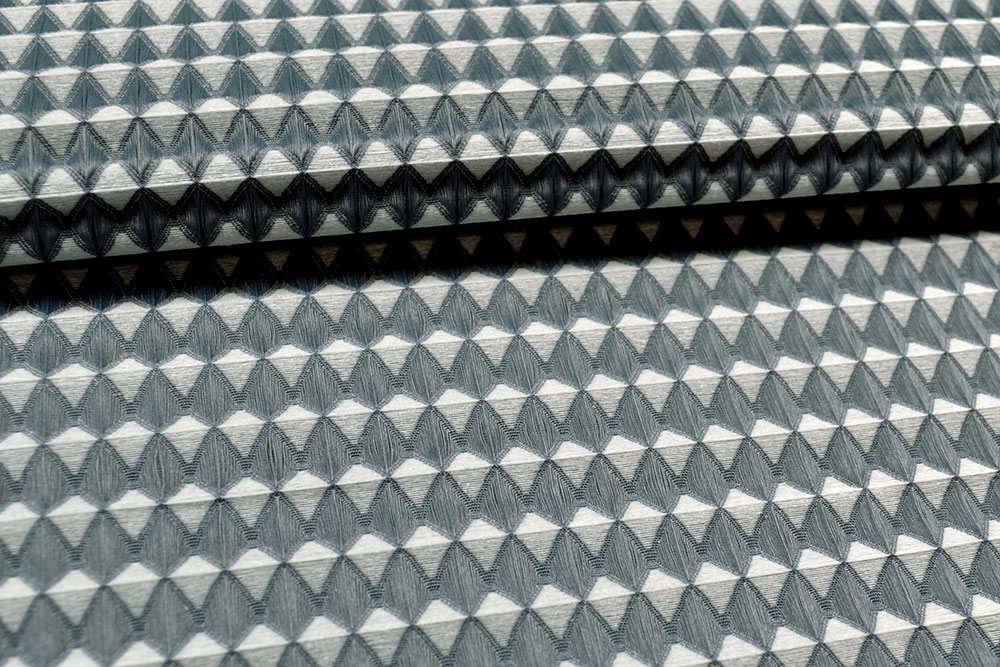 Akustikstoff - Trevira CS - permanent schwer entflammbar - Silber/Grau