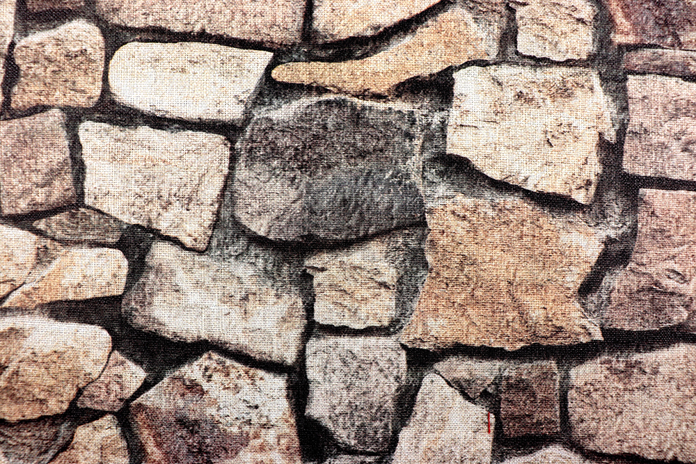 Teppichläufer-Meterware - Steinwand