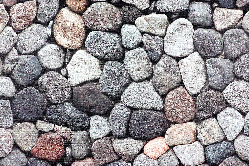 Teppichläufer-Meterware - Kieselsteine