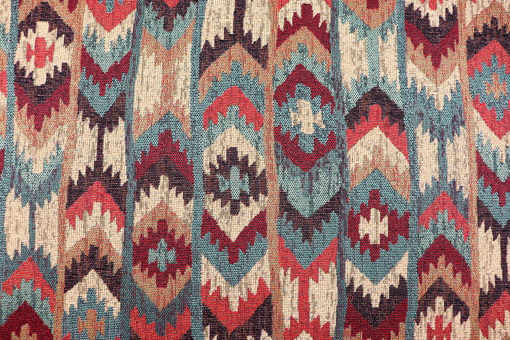 Teppichläufer-Meterware - Jacquard - Ethno