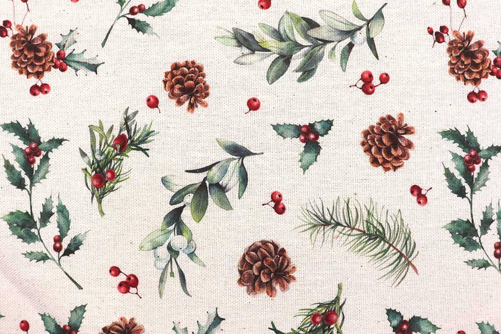 Recycling-Dekostoff - Kiefernzapfen