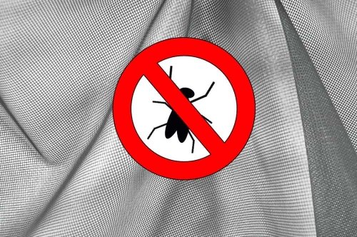 Insekten-Gitter mit Insektenschutz-Logo